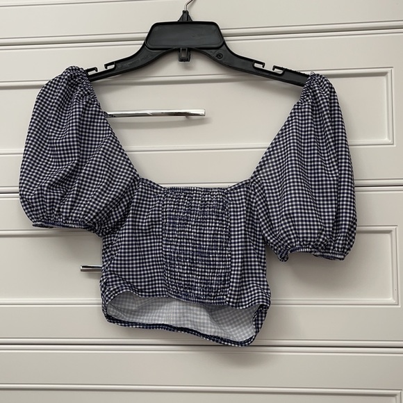 ZARA gingham crop top - Picture 7 of 8